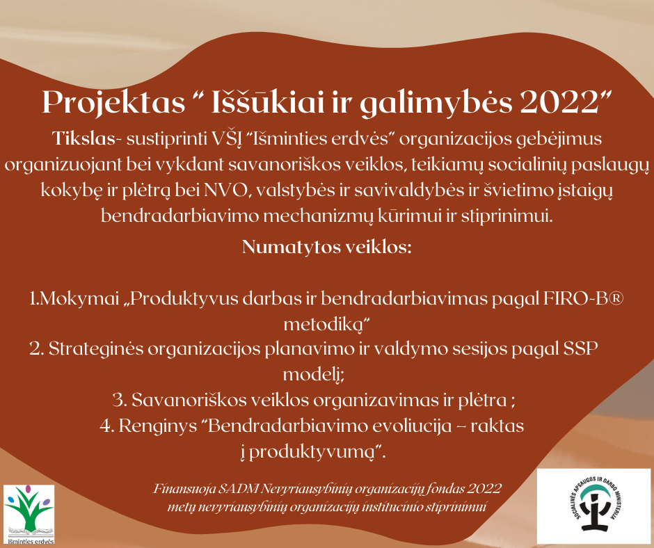 Projektas „Iššūkiai ir galimybės 2022“